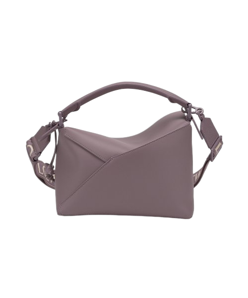  Women's Puzzle Edge Monochrome Small Tote Bag - Viola