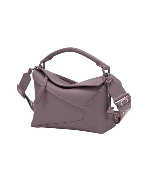  Women's Puzzle Edge Monochrome Small Tote Bag - Viola