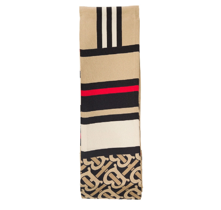 Monogram Multi-Pattern Silk Scarf