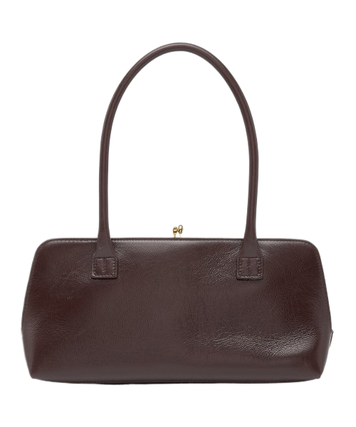Women's Small Goji Frame Tote Bag - Dark Brown