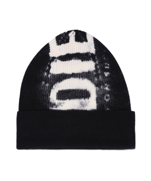 Common K Atulus Logo Rib Beanie - Black