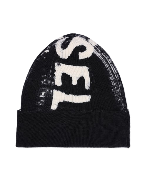 Common K Atulus Logo Rib Beanie - Black