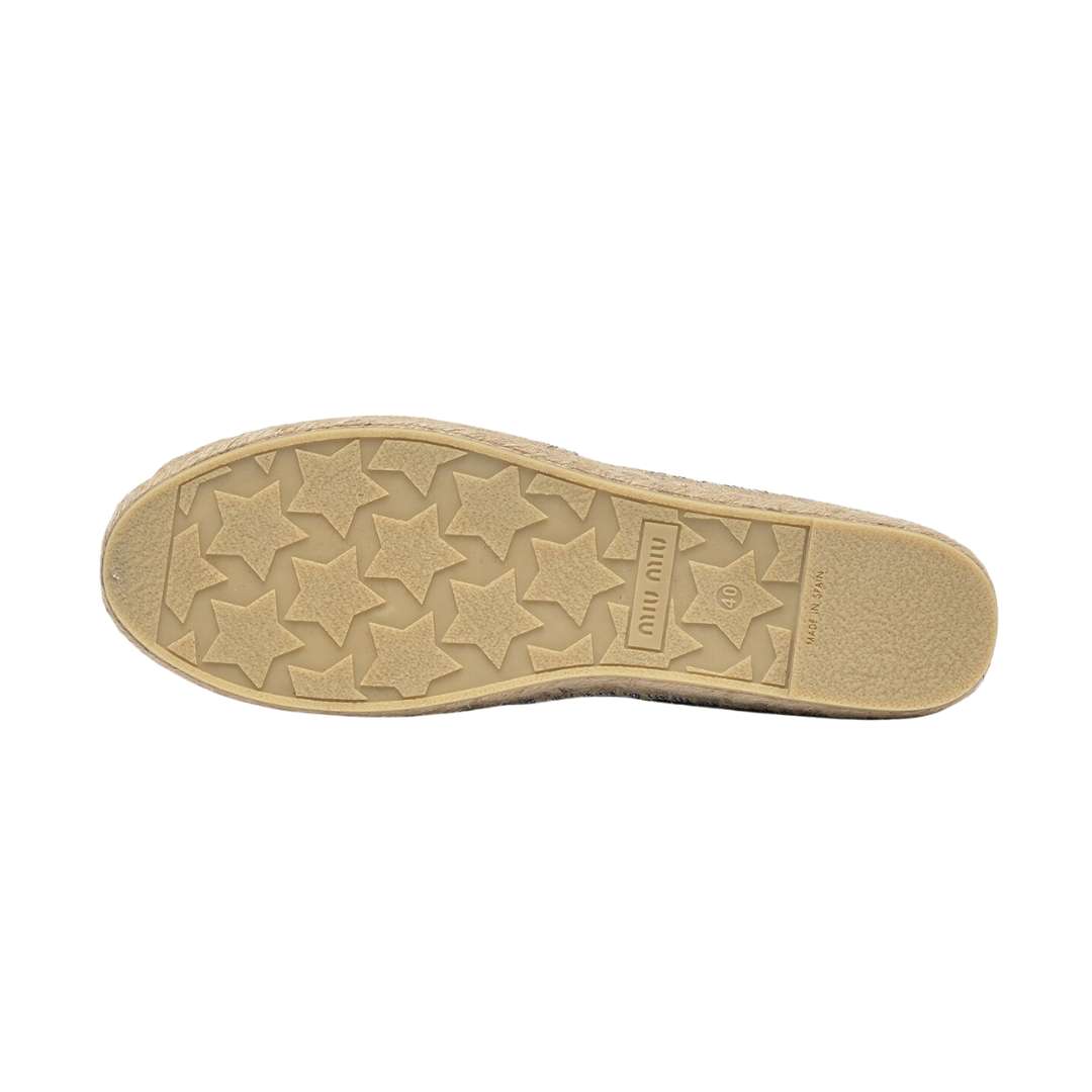 Logo Jacquard Denim Espadrilles