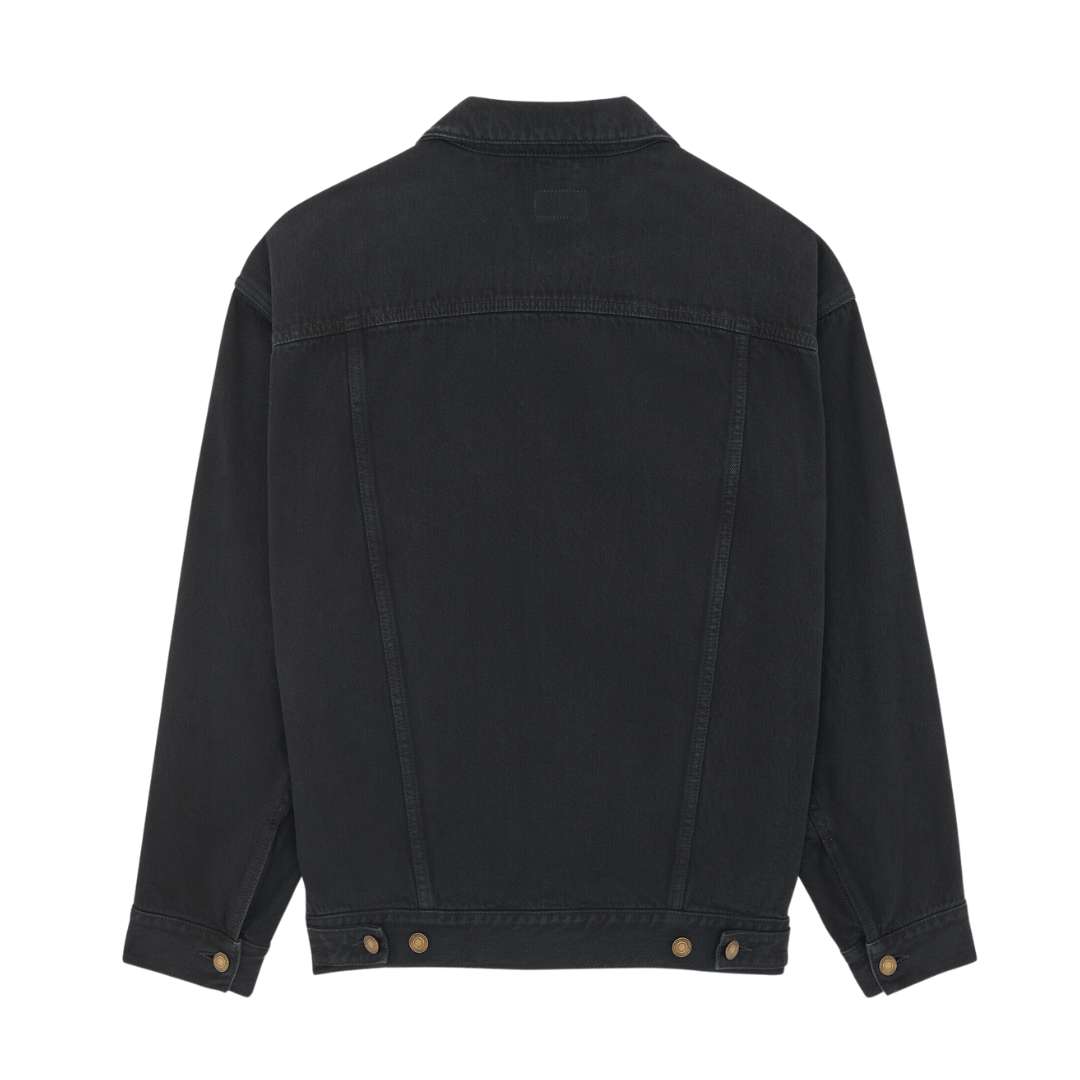Oversized jacket in carbon black denim