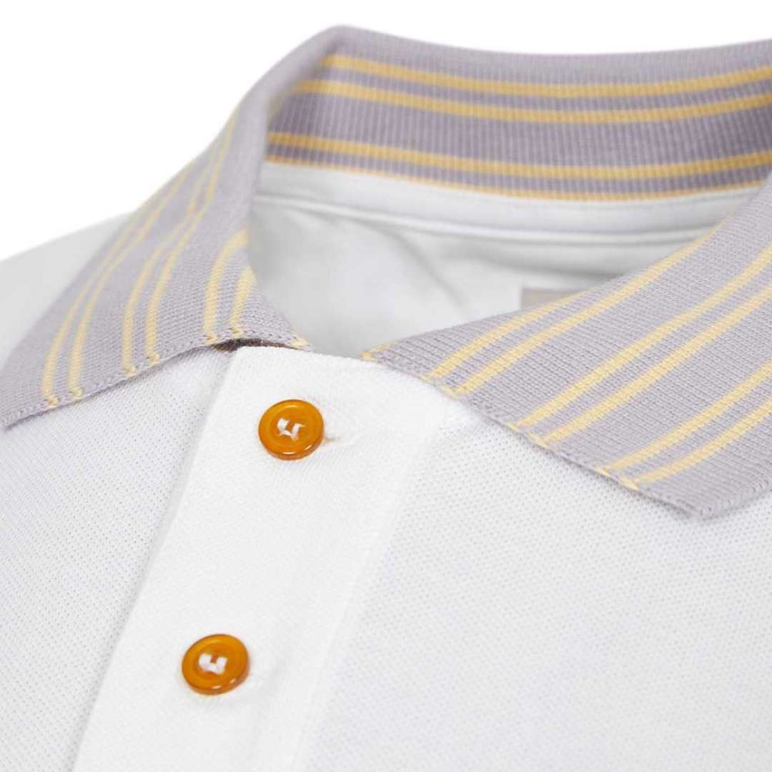 Classic Stripe Collar Polo Shirt
