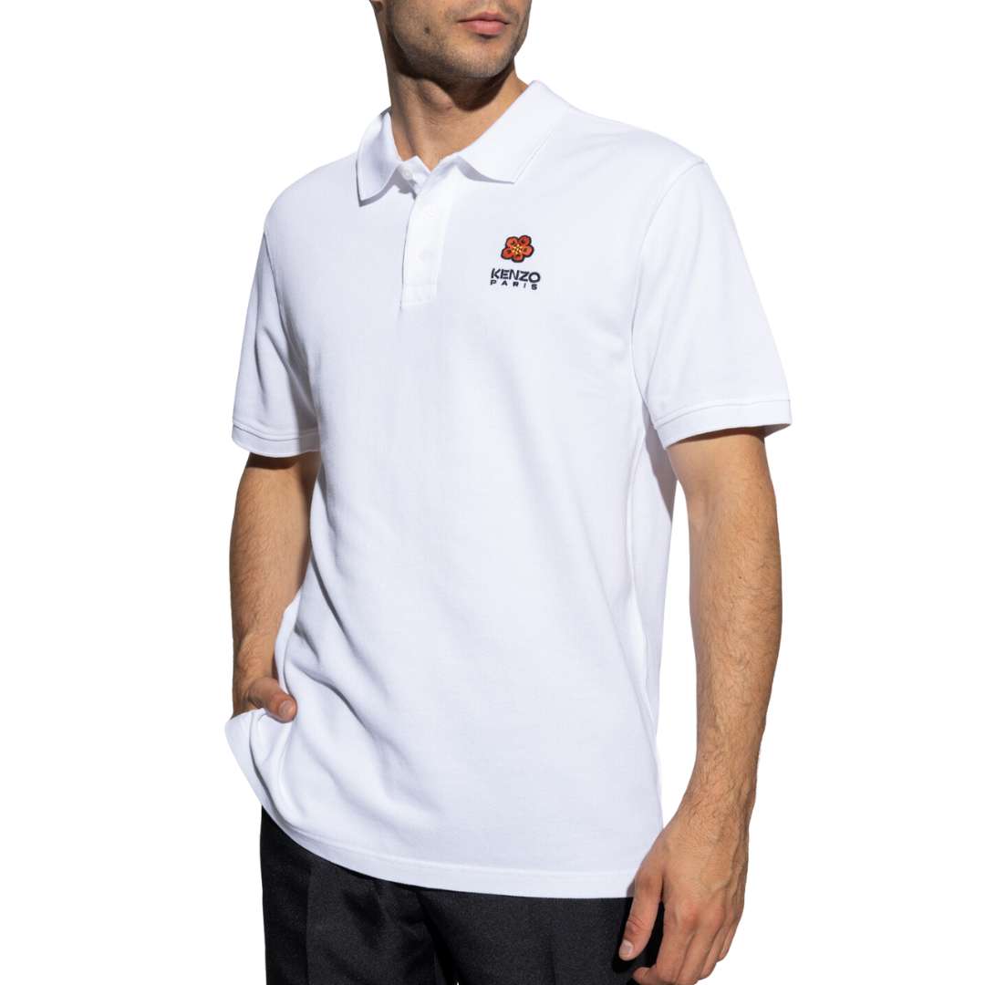 Bokeh Flower Embroidery Short Sleeve Karatei