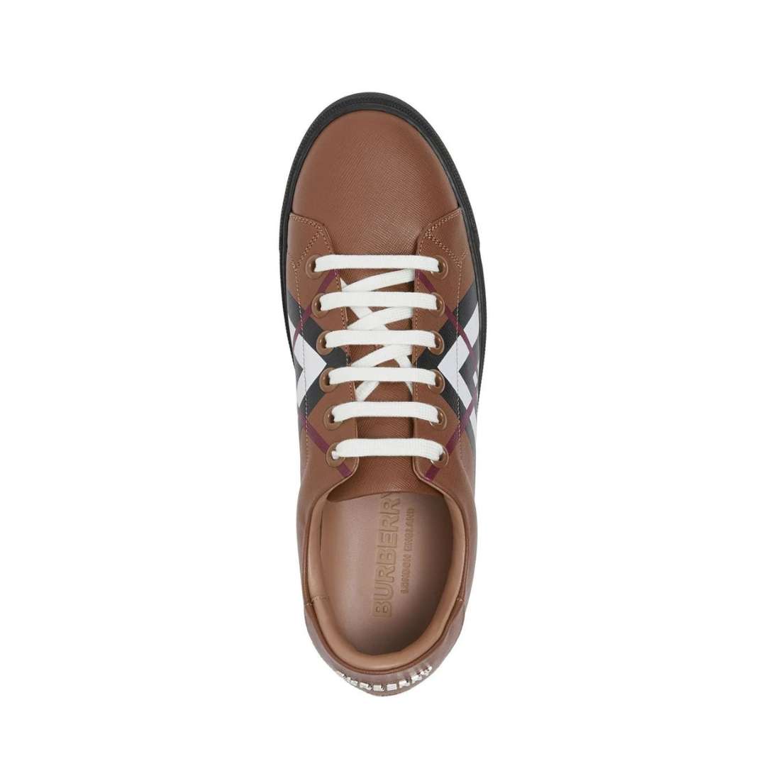 Chevron Check low-top sneakers