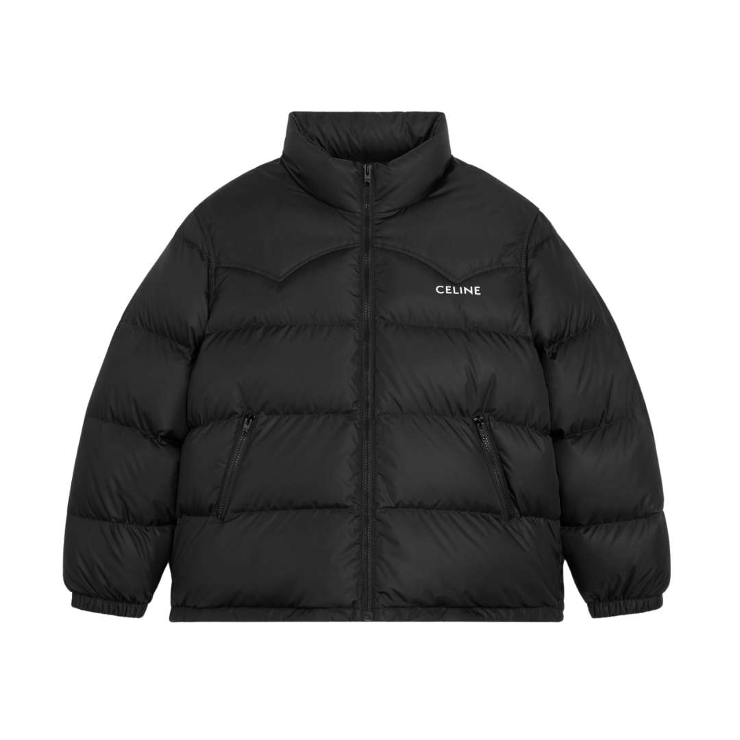 Western puffer jacket in lightweight nylon