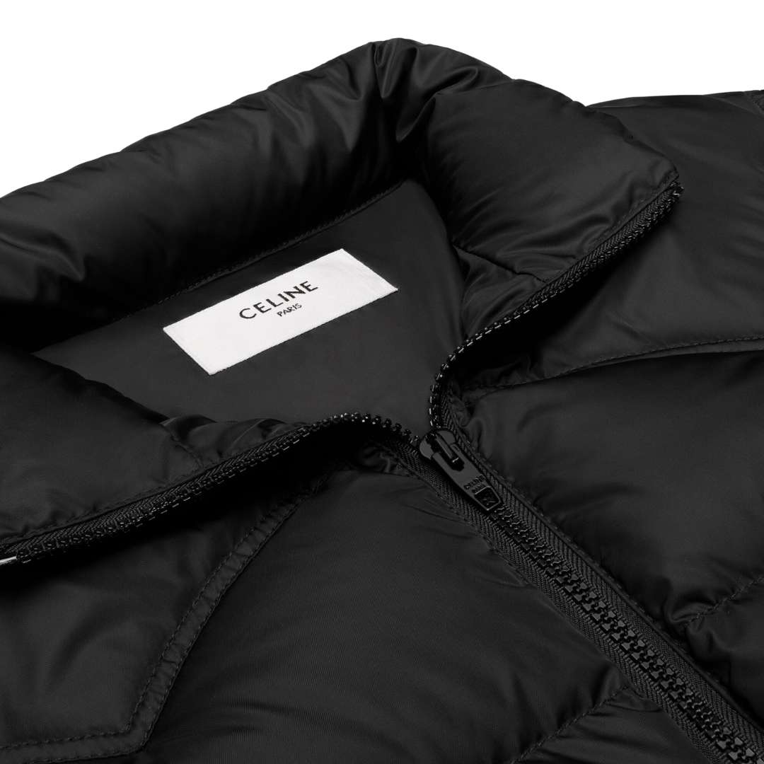Western puffer jacket in lightweight nylon