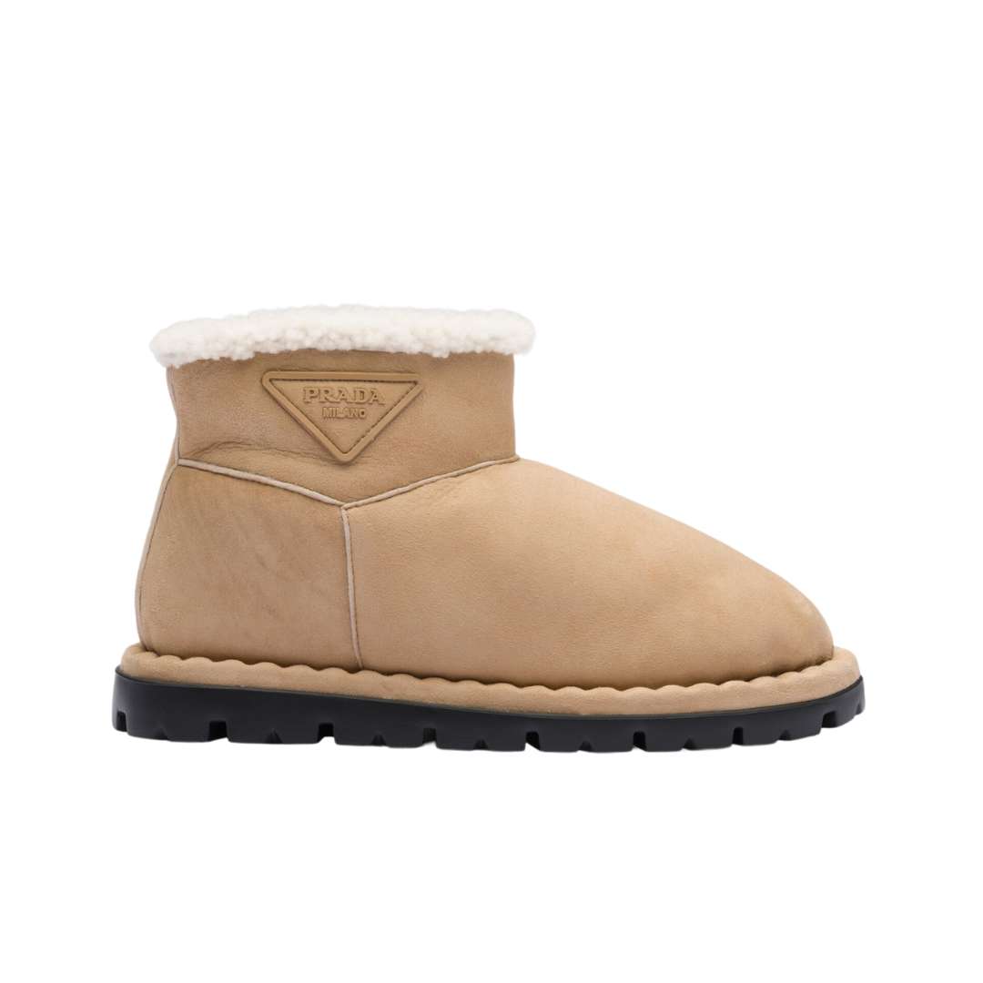 Shearling booties