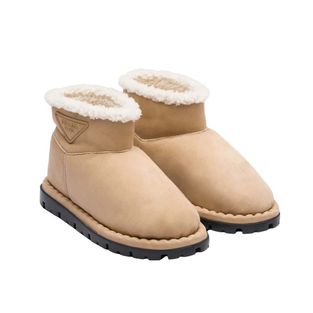 Shearling booties