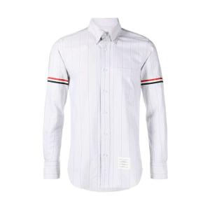 Vertical-stripe pattern cotton shirt	