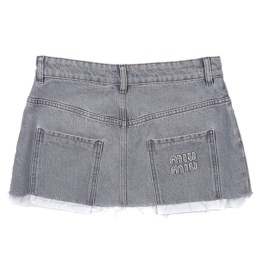  Denim Mini Skirt