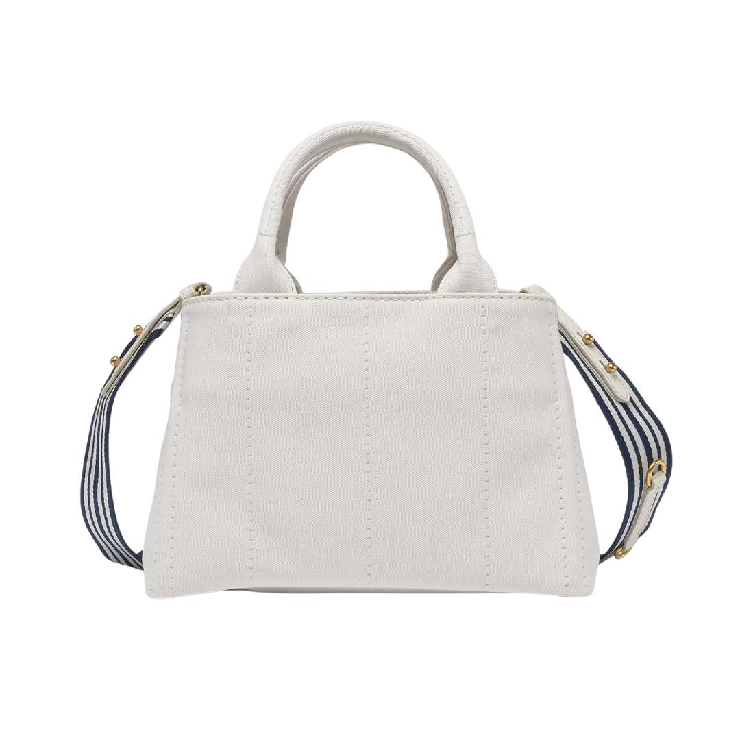 Logo Printed Denim Tote Bag