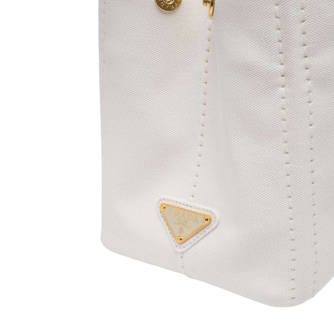 Logo Printed Denim Tote Bag