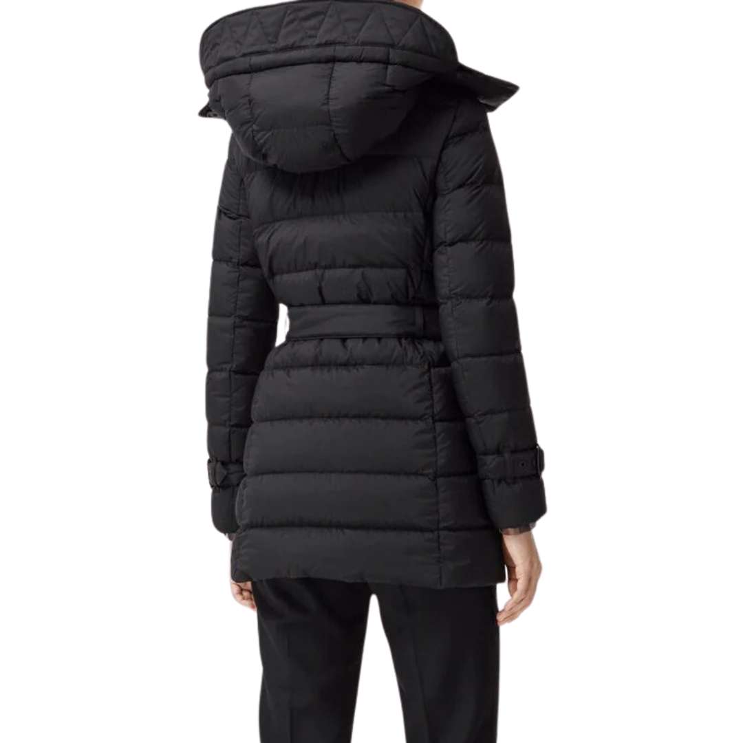 Detachable-hood padded coat