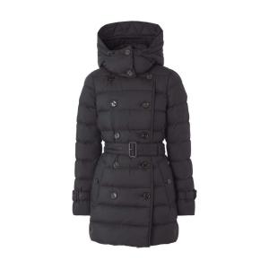 Detachable-hood padded coat