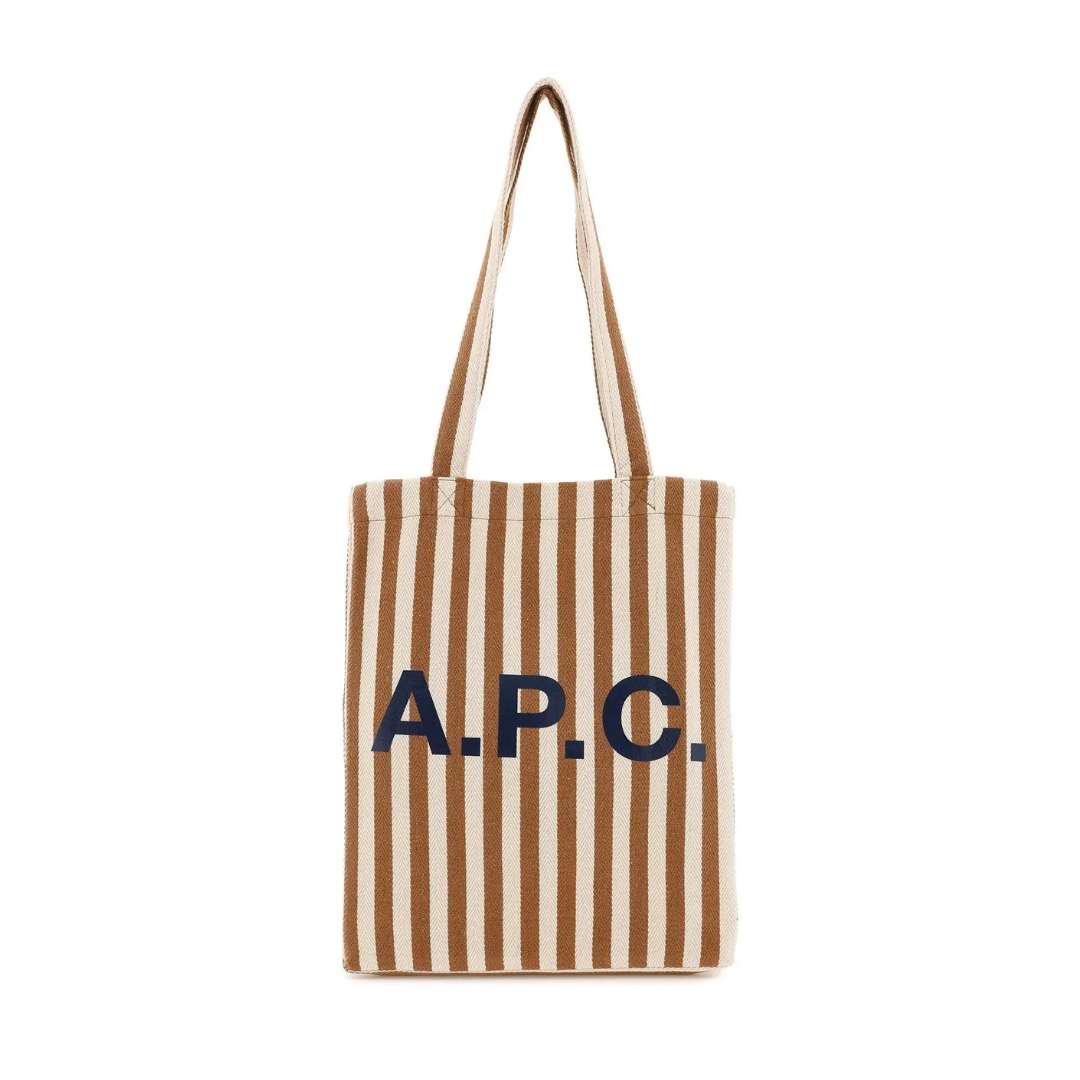 Lou Striped Top Handle Bag