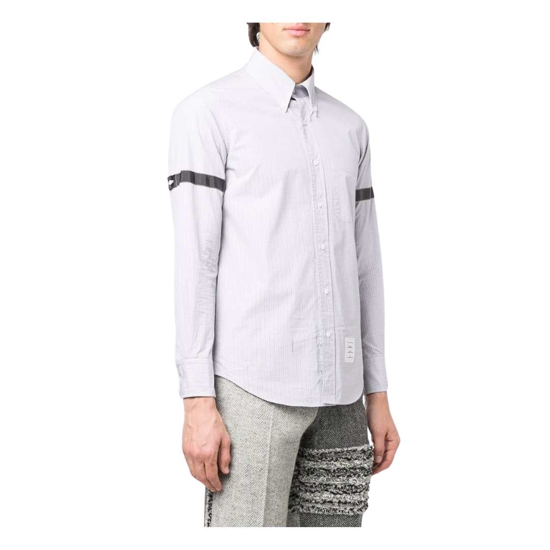 Micro Check Poplin Armbanding Shirt 