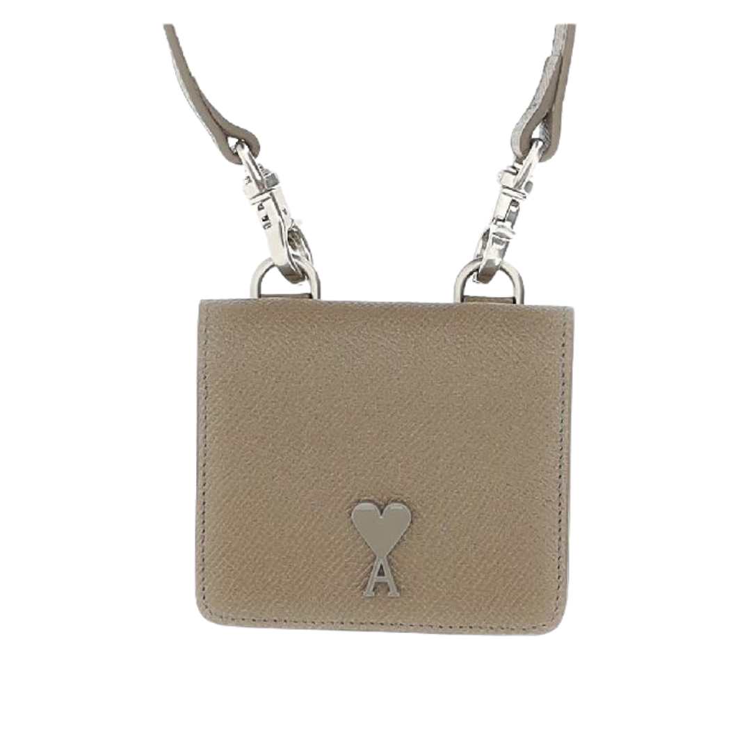  Heart logo strap card wallet 