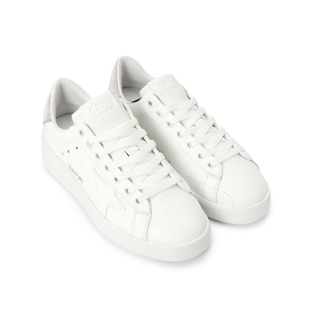 Purestar sneakers with glittery silver heel tab