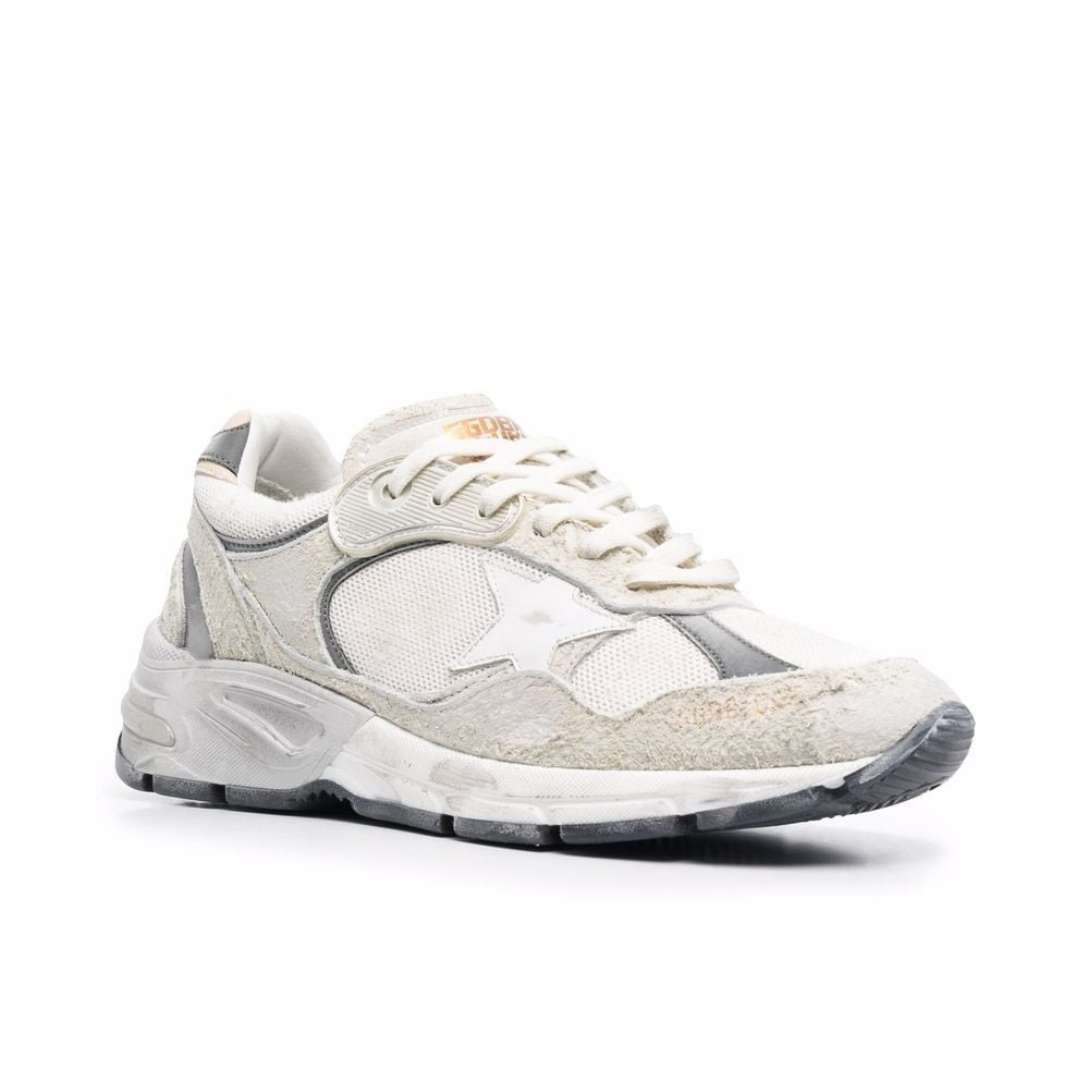 Dad-Star in white mesh and suede