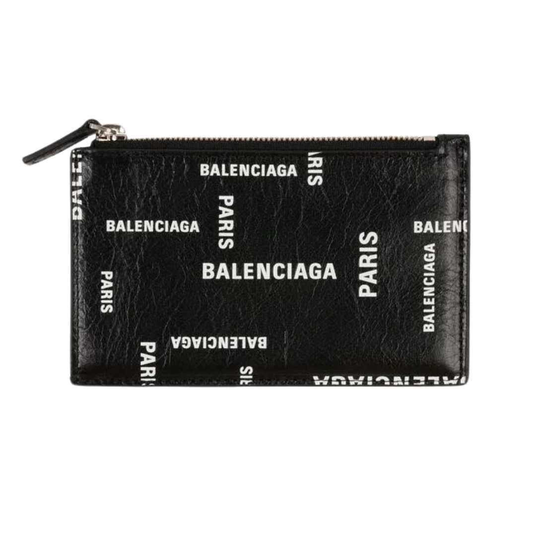 BAL PARIS ALLOVER CASH Large Long Coin & Card Holder