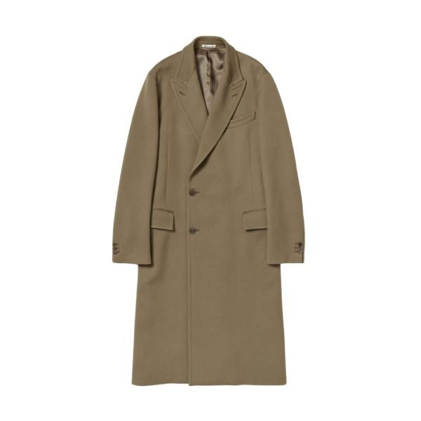 DOUBLE CLOTH HARD TWIST CARSEY CHESTERFIELD COAT