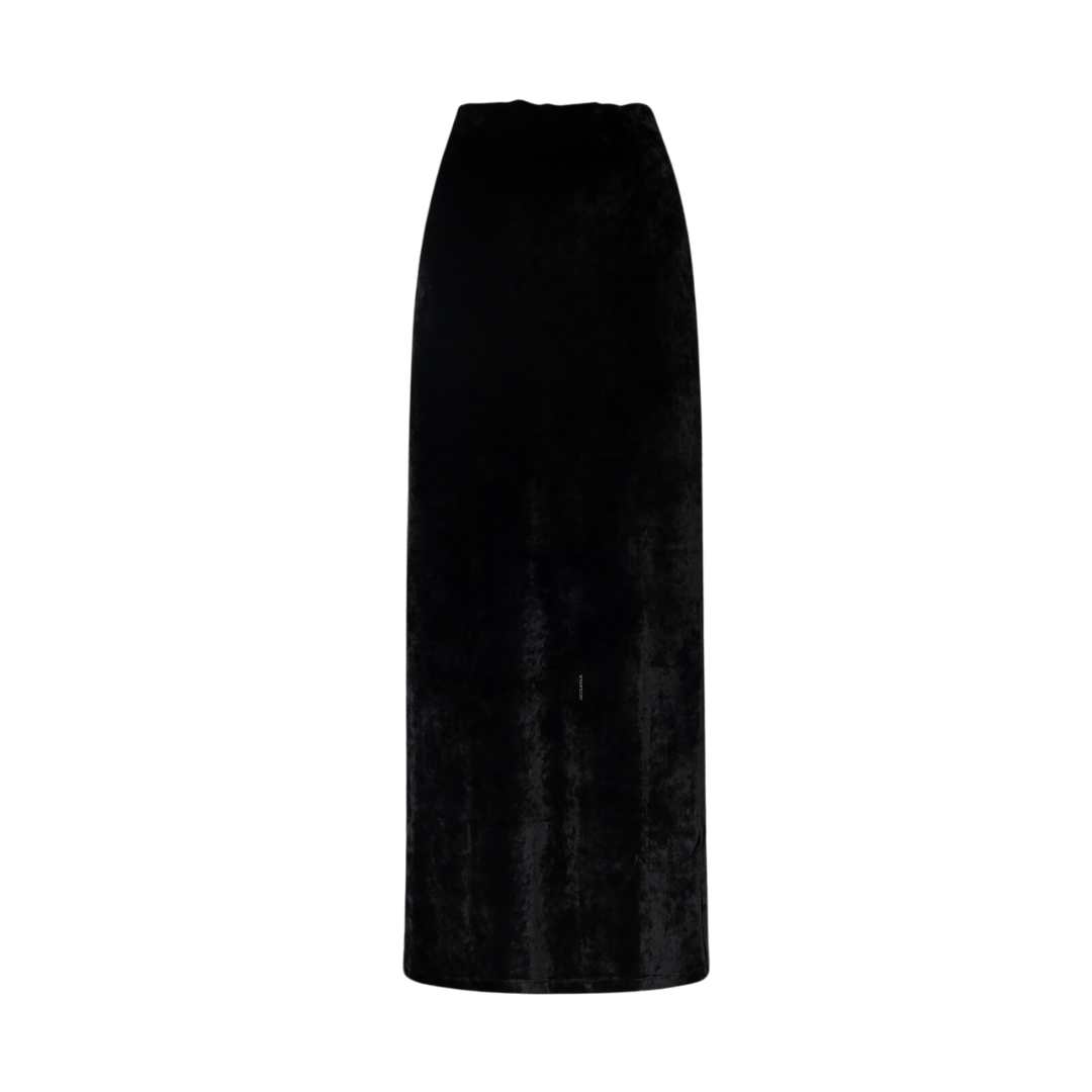 velvet long skirt