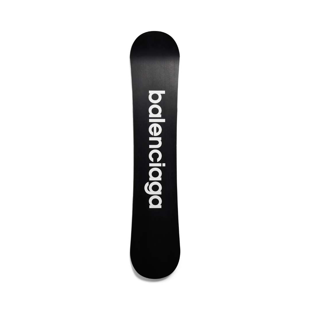 Snowboard in silver and black