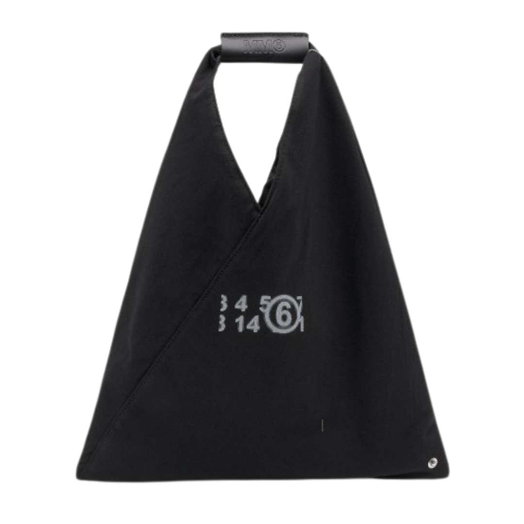 Women's Number Zoom Logo Japanese Shoulder Bag - Black