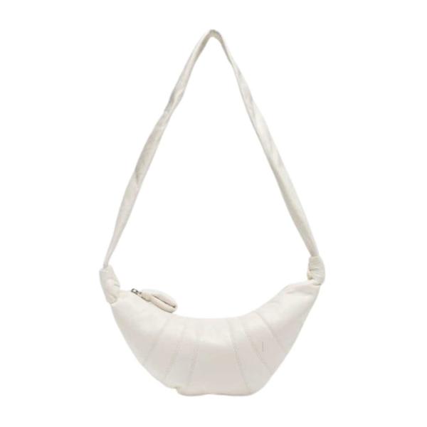 Women's Small Croissant Shoulder Bag - White