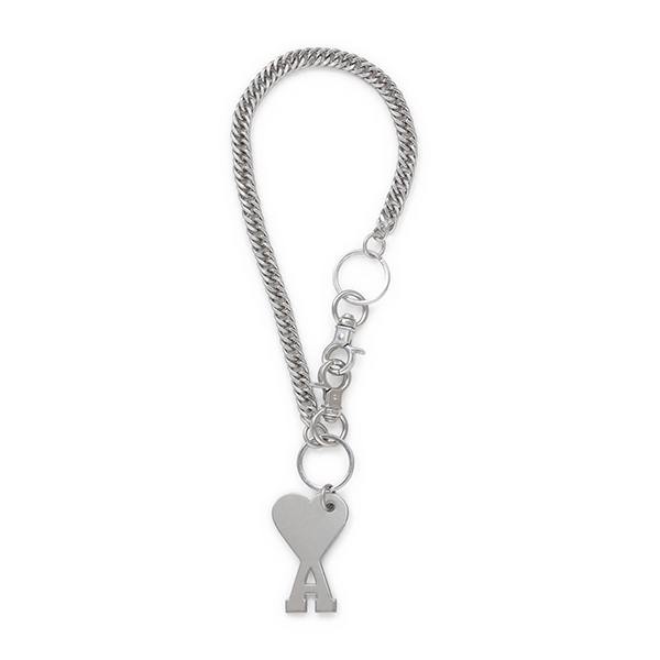  Silver Heart Chain Keyring