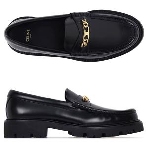 Black Triope Chain Loafer