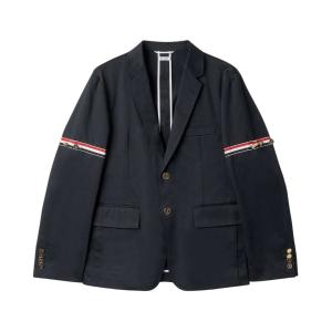 RWB band sleeve gold button blazer