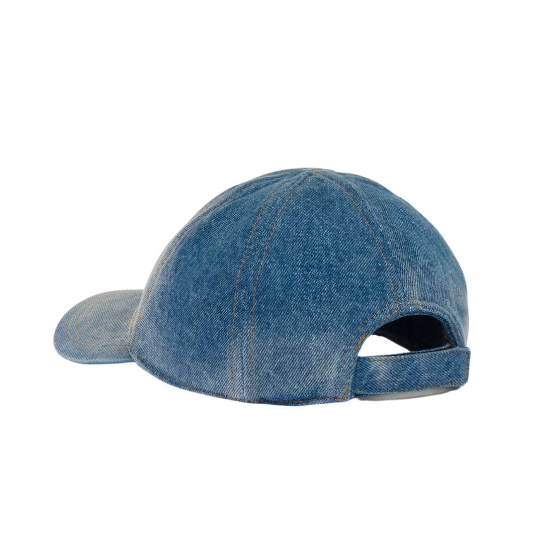 Denim baseball cap