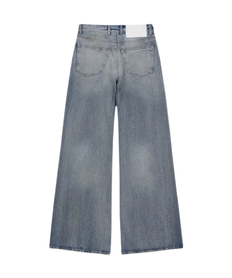 Women's Flare Denim Pants - Blue