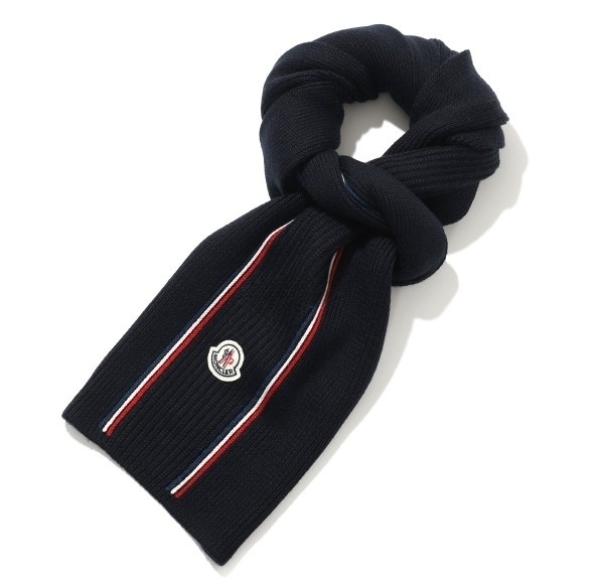 Tricolor wool scarf