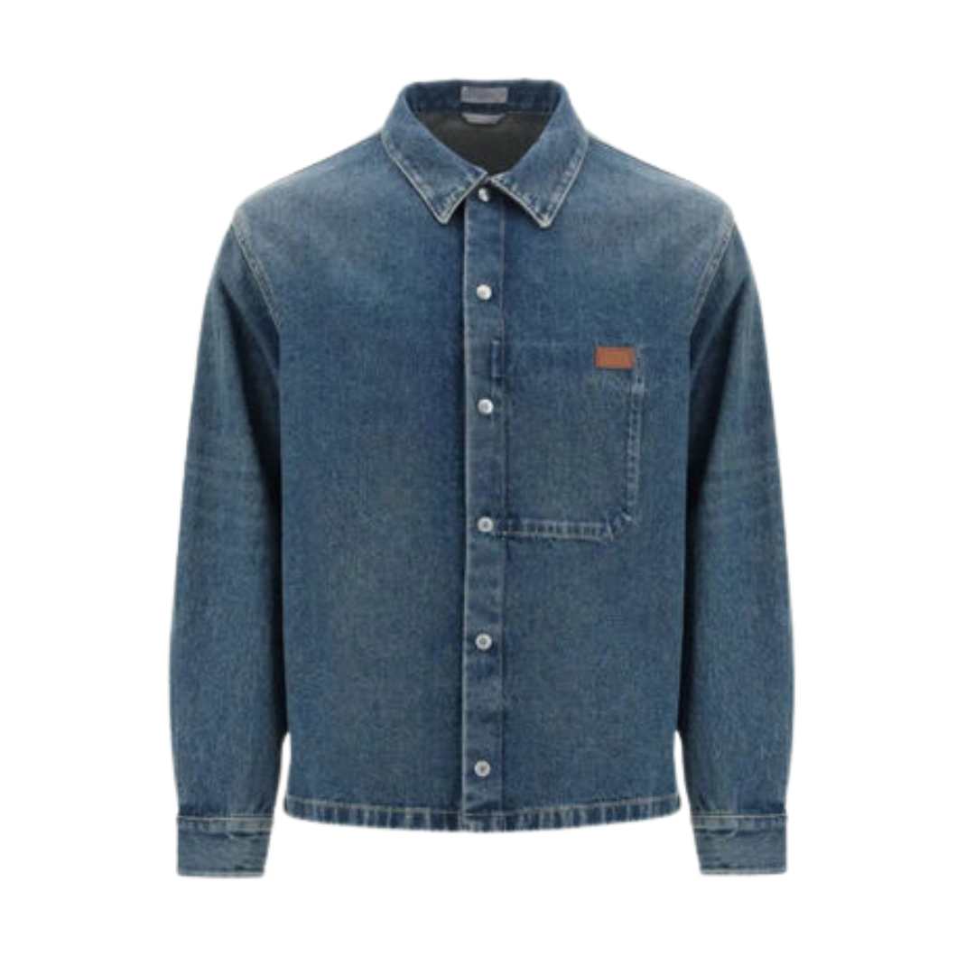 cotton denim overshirt