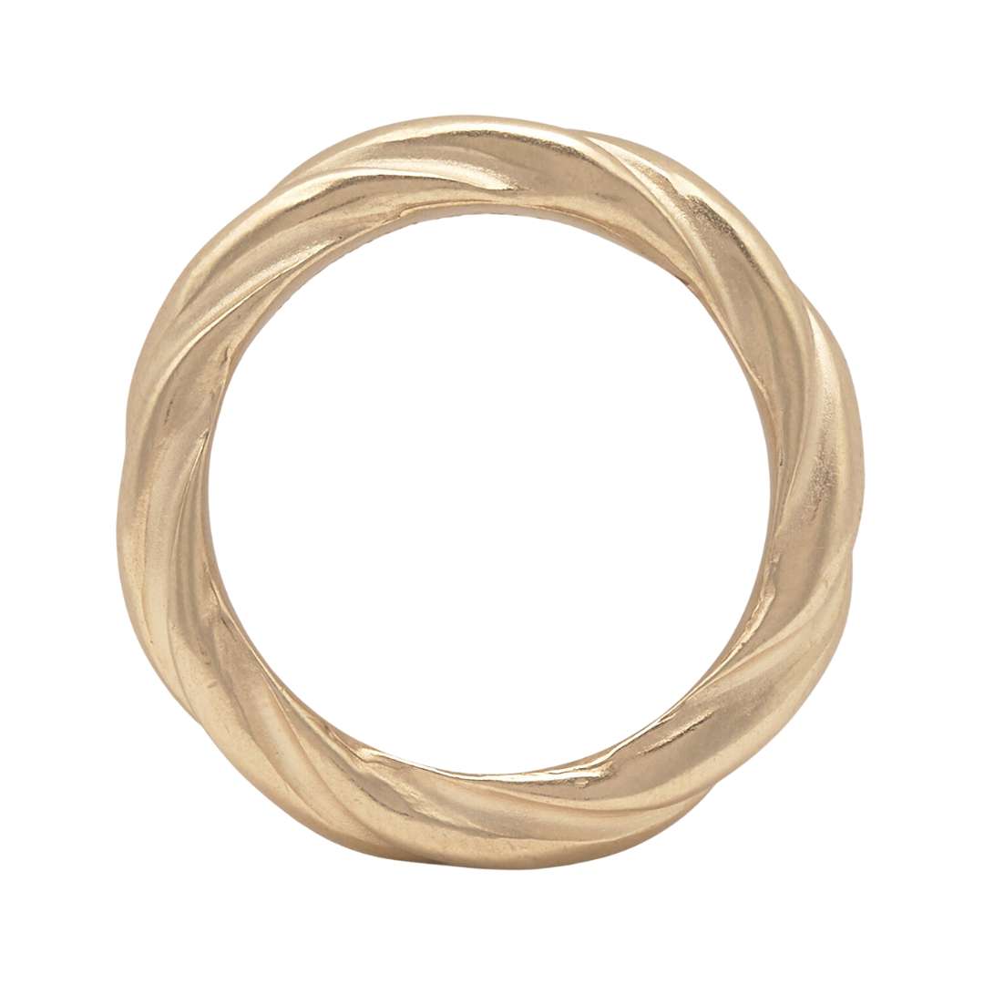 Texture Band Logo Ring