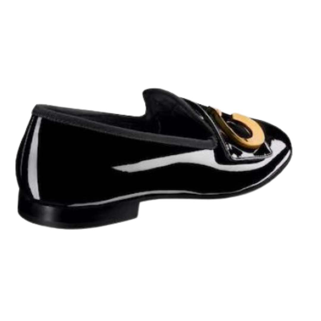 C'EST Dior patent leather loafers