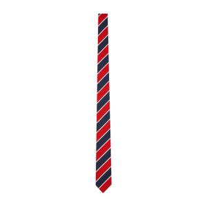 Red & Navy Awning Stripe Neck Tie 