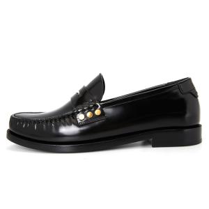 (W) Saint Laurent Monogram Penny Loafer Black