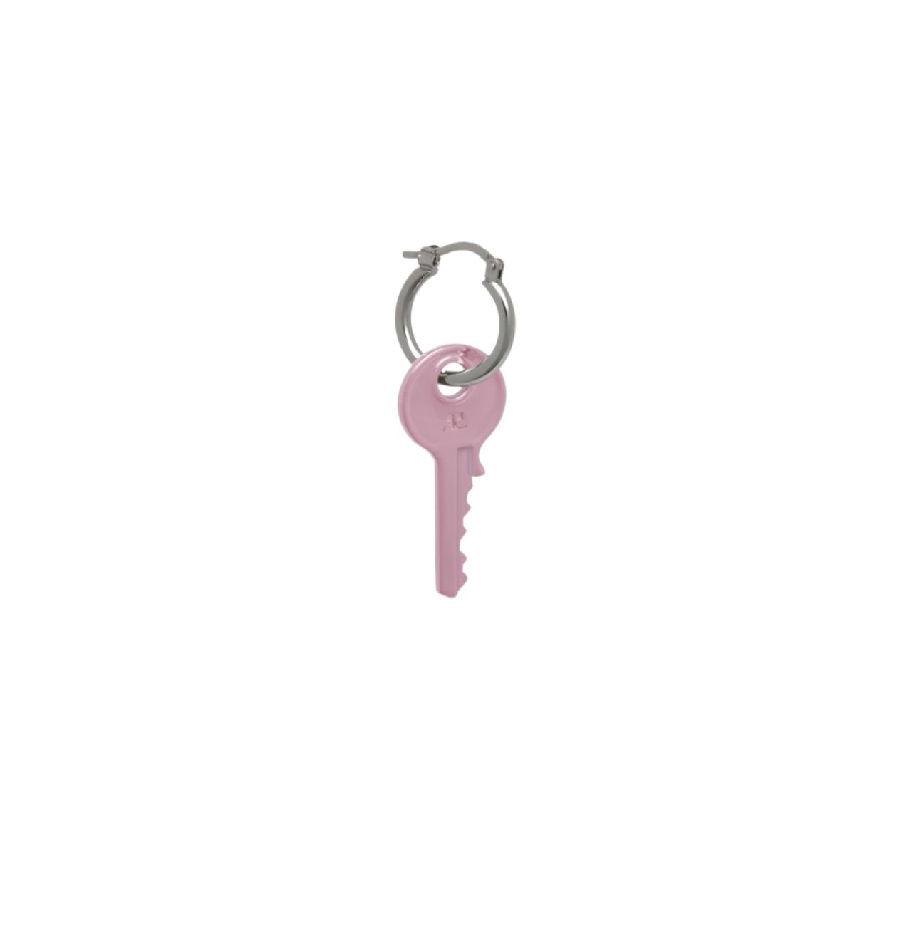 Pink keychain earrings