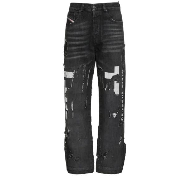 2010 black denim pants