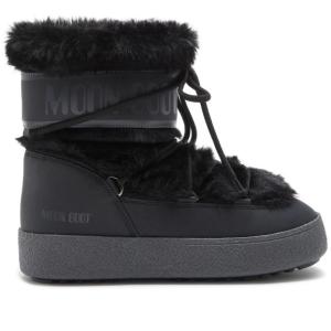LTRACK Fake Fur Lace-Up Boots