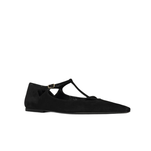 CYD strap suede flat shoes