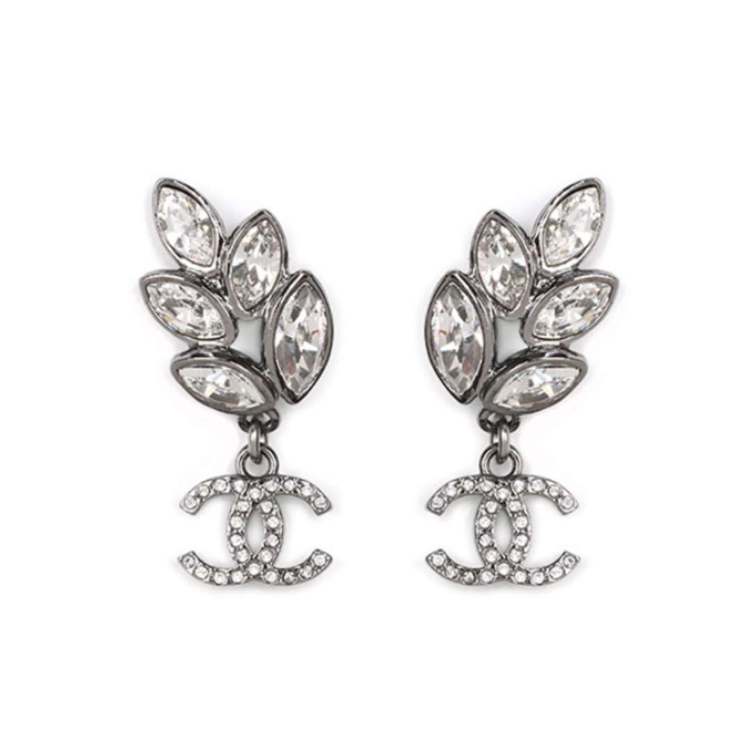 Leaf Crystal Earrings