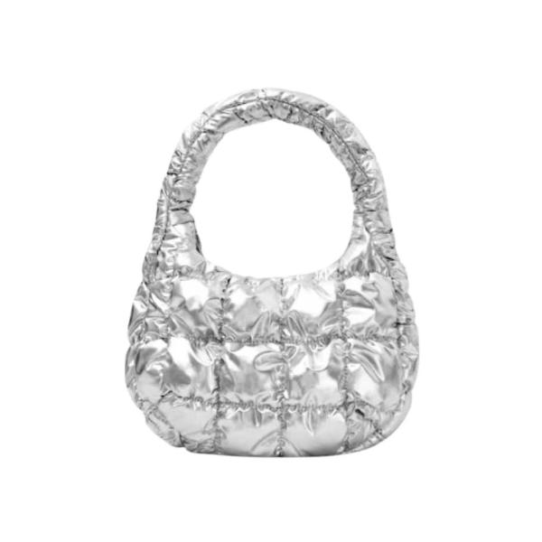 COS Quilted Micro Bag Silver