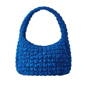 COS Quilted Oversized Shoulder Bag Blue